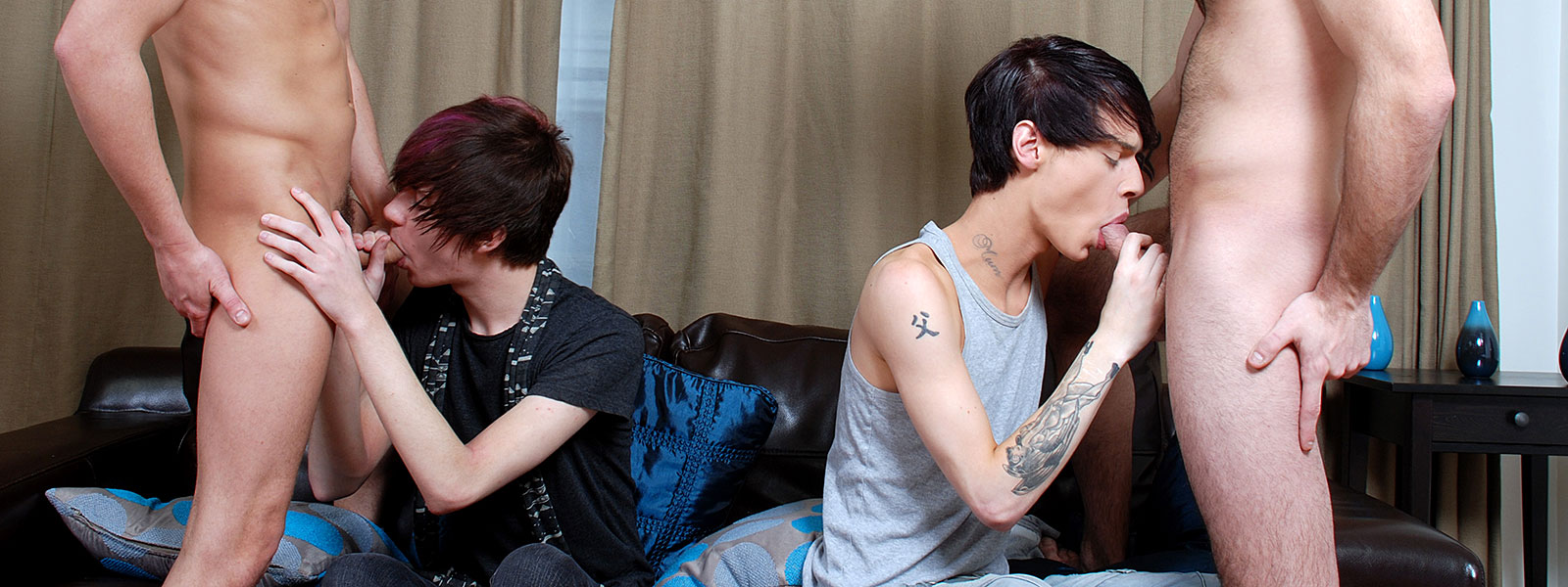 Horny Chav Window-Cleaners Use & Abuse a Pair of Brit Emos! HD